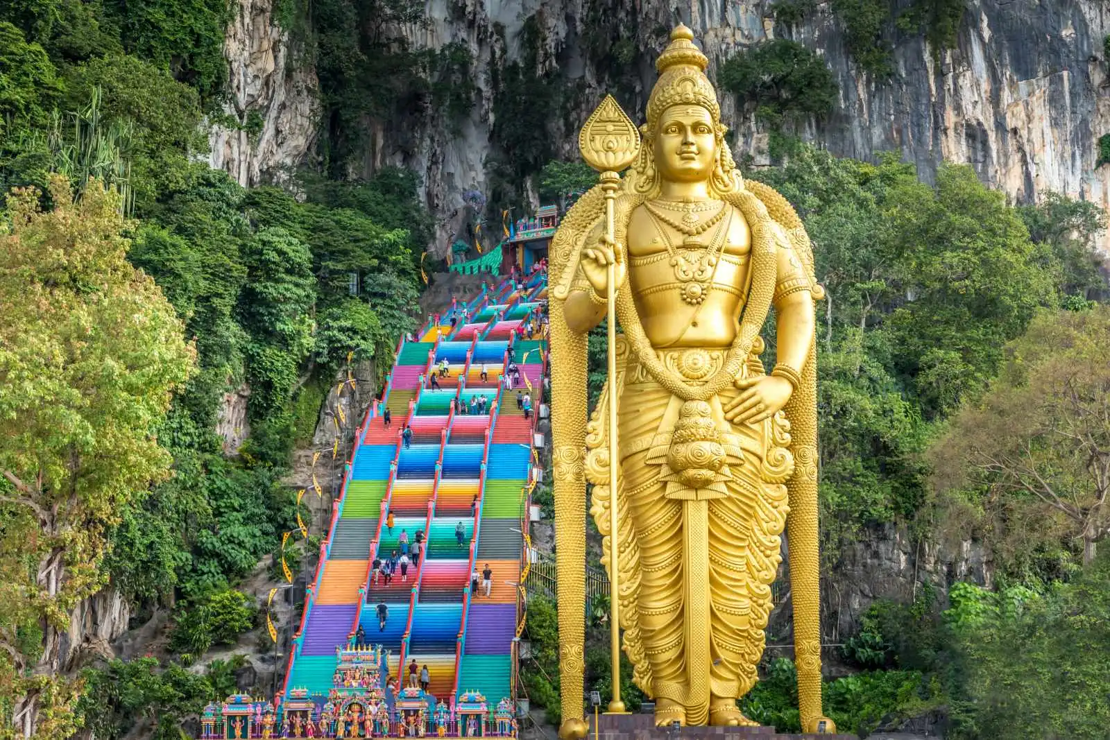 The stairway at Batu Caves, Selangor