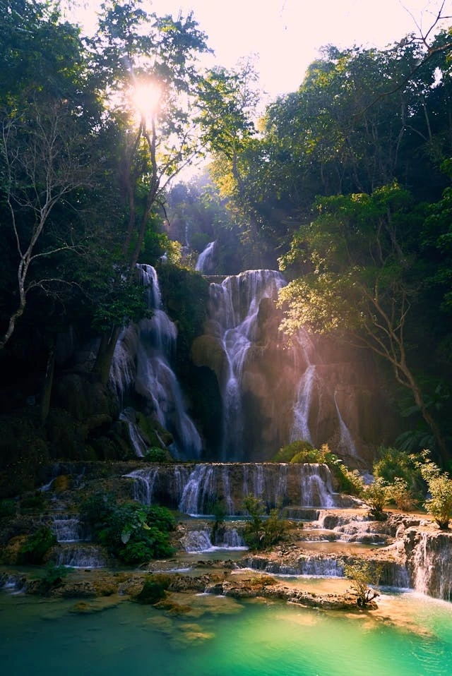 Kuang si waterfalls