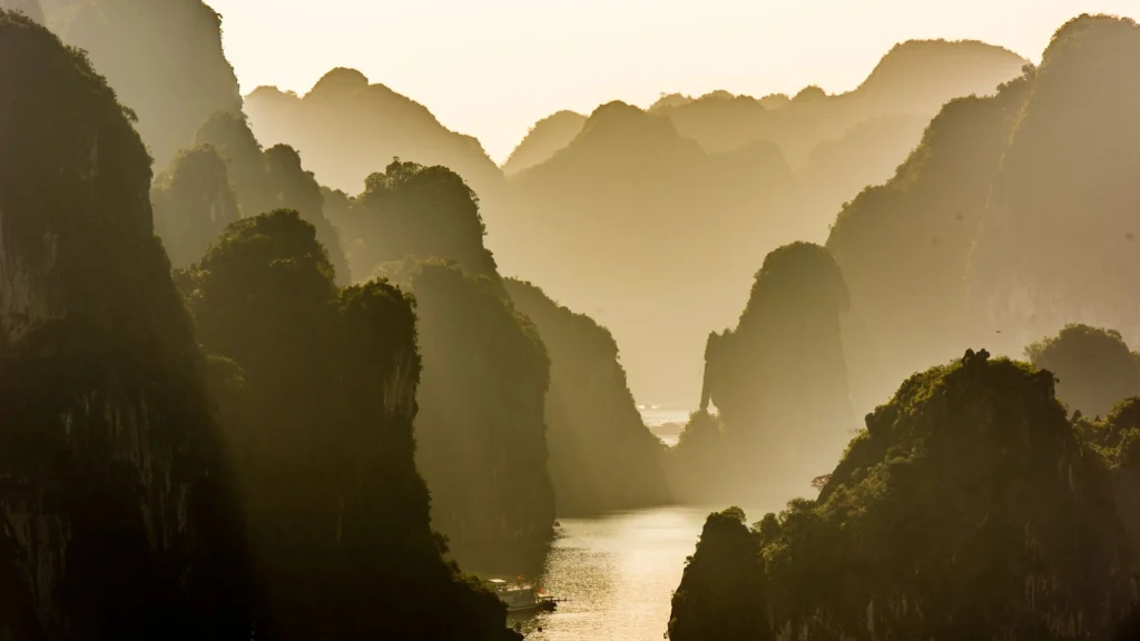 Mountains in Ha Long Bay - best places to visit in Vietnam