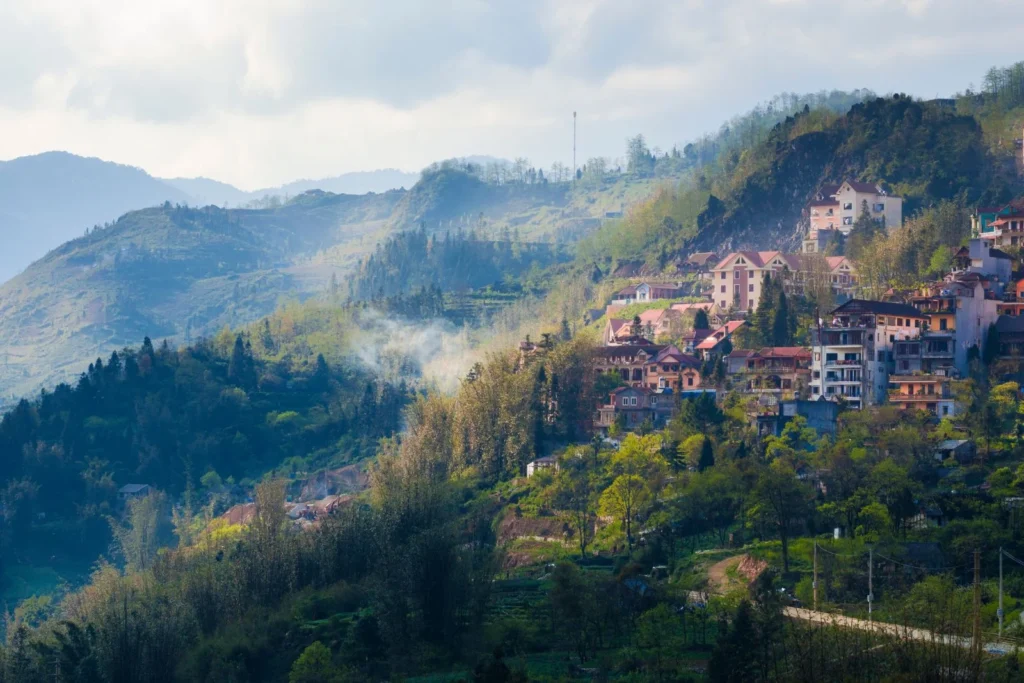 Sapa town in Sapa - Vietnam