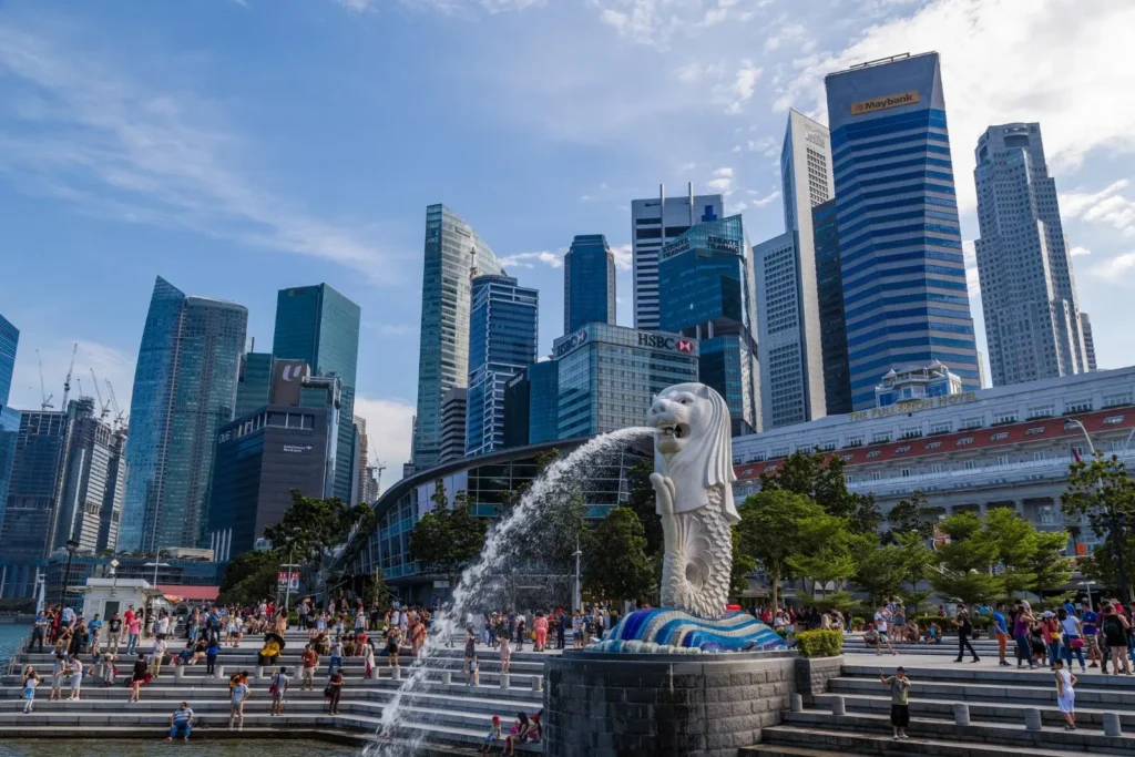 Singapore Merlion Park in Singapore city - Singapore Sample Itinerary