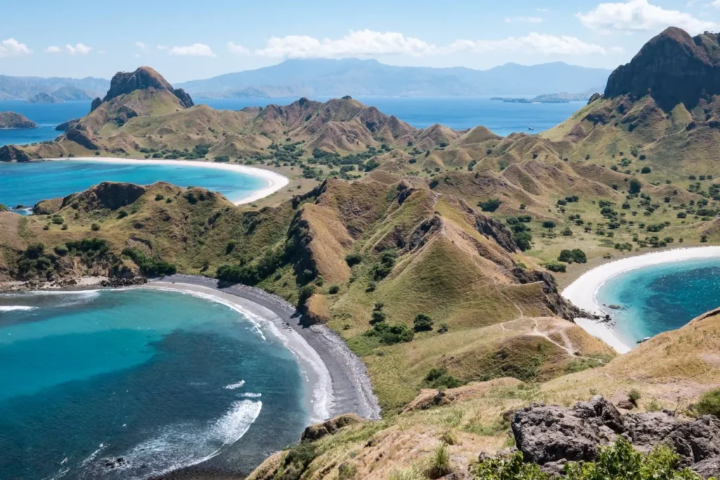 Sunrise at Padar Island from Komodo Island, Komodo National Park, Labuan Bajo, Flores, Indonesia